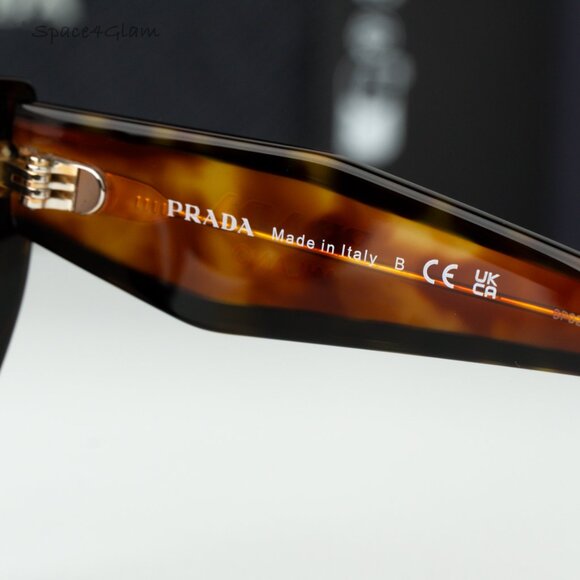 Prada Women Sunglasses Havana Brown Gradient Cat Eye PR14WS 2AU6S1 BRAND NEW - Picture 6 of 8